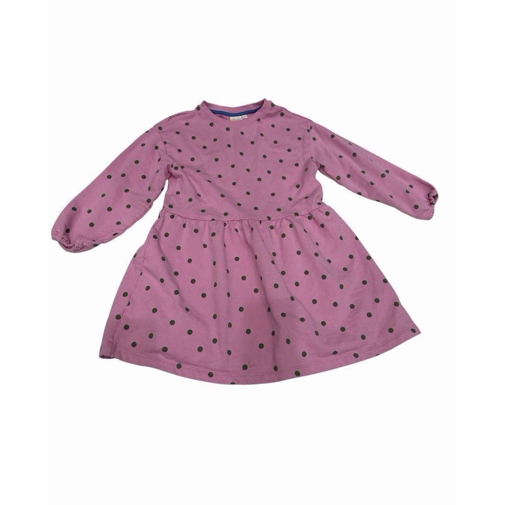 Mini Boden Girl Long Sleeve 100 Cotton Pink Dress Size 8-9 Y